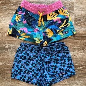 Kids Patagonia Baggies Shorts, two pairs, size medium